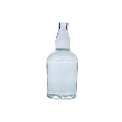 China Wholesale Custom Shape Super Beverage Flint Gin Glass Bottle for sale