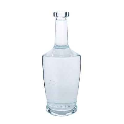 China Beverage 750ml Clear Liquor Bottles Glass Juniper Bottle For Vodka Bottle for sale