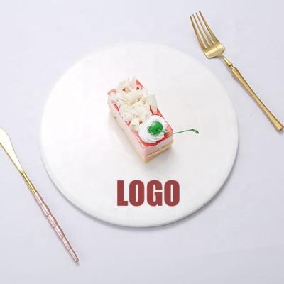 China Sustainable Delicate Steak Flat Plate Dinner Dish Ceramic Square Plate for sale