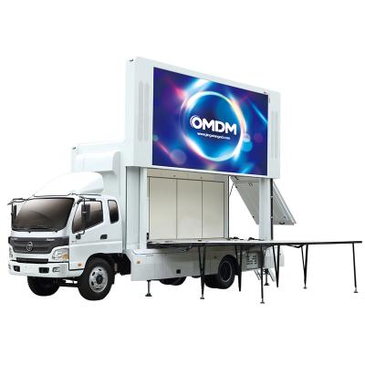 China Outdoor mobile advertising led screen truck street food truck with led screen truck van car mobile led screen for sale