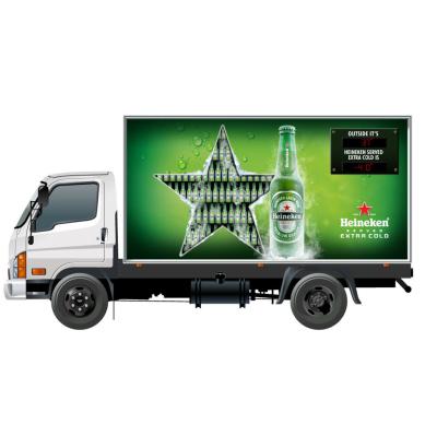 China Outdoor Mobile Advertising Led Display For Small Truck Rental Truck Mobile Led Display Truck Led Display for sale