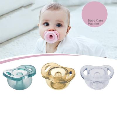 China BPA Free Newborn Baby YX-BP-04 Auto-scaling Use So Soft Day And Night Artifact Silicone Baby Sleeping Pacifier for sale