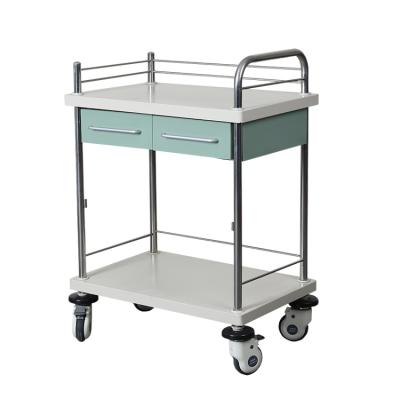 China Hosptial YXG-24-2 Chinese Factory Wholesale Customized Stainless Steel Hospital Emergency Treatment Trolley for sale