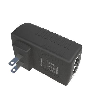 China US Plug Poe Power Supply Over Ethernet 1000mbps Power Switch Adapter 24W 48V 500mA RP020 for sale