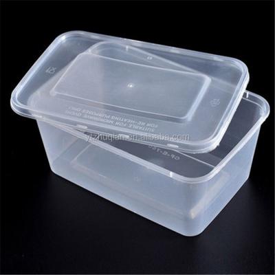 China Disposable Plastic Microwave Food Container Round Eco-friendly Microwavable Take Out Box With Lid for sale