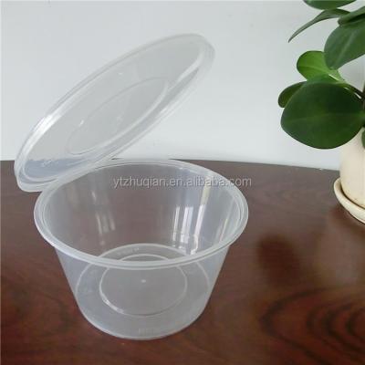 China Transparent Round Cheap Disposable Packaging Microwave PP Food Container Plastic Microwavable Take Out Box for sale