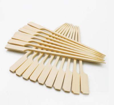 China Premium Quality Skewer Skewer Easily Cleaned Dish Bamboo Bamboo Eco-Friendly With Custom Logo for sale