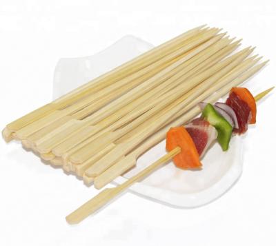 China Wholesale high quality easily cleaned cocktail bamboo skewers 30cm skewers maker bamboo skewer for sale