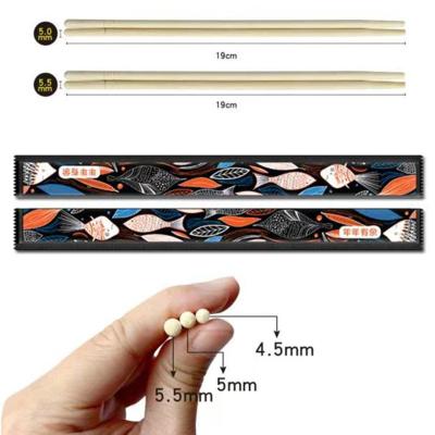 China High Quality Natural Disposable Accept Customized Logo Chinese Chopsticks Disposable Bamboo Chopsticks for sale