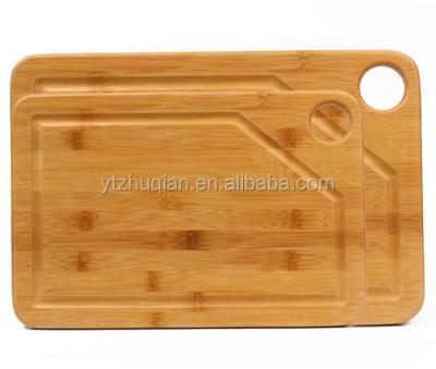 China Sustainable High Quality Handmade Bamboo Wooden Cutting Board Smooth Cut And Serving Board for sale