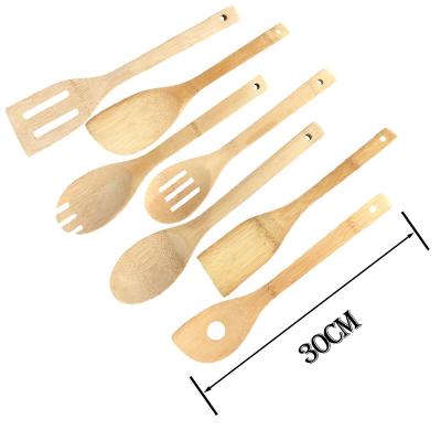 China Success Disposable Bamboo Utensils 6pcs Amazon Tools Bamboo Cooking Utensils Bamboo Set for sale