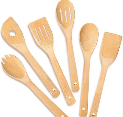 China Sustainable Bamboo Kitchen Utensils Customized Logo Kitchen Utensils Wooden Kitchen Utensils for sale