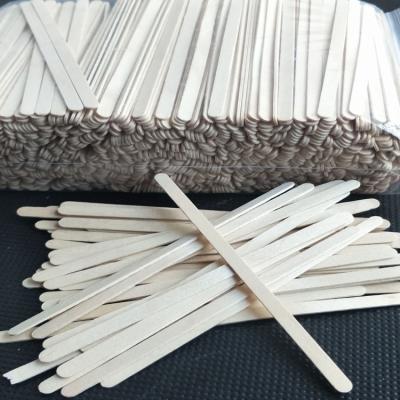 China Factory Supply Stocked Disposable 11cm/14cm Wooden Coffee Stirrer Sticks With Logo for sale