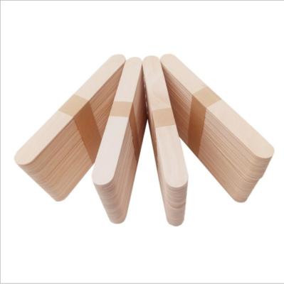 China For Medical Oral Products 100 Pcs/Box Wooden Birch Spatula Sticks Medical Ice Cream Stick Spatula for sale