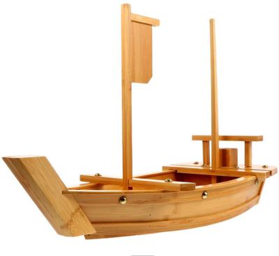 China 2021 Sustainable Hot Sale Japanese Restaurant Sushi Boat Bamboo Boat For Sushi for sale