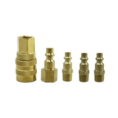 China Home Use 5pcs USA Type Air Quick Coupler Nozzle Connector For Gas for sale