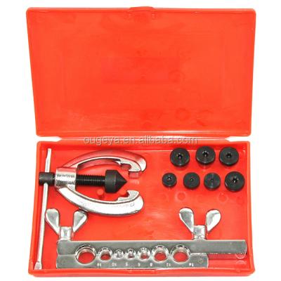 China Alloy 10 PCS Double Flariing Tool Kit Tube Expanding Tool Kit Tube Maintenance Tool for sale