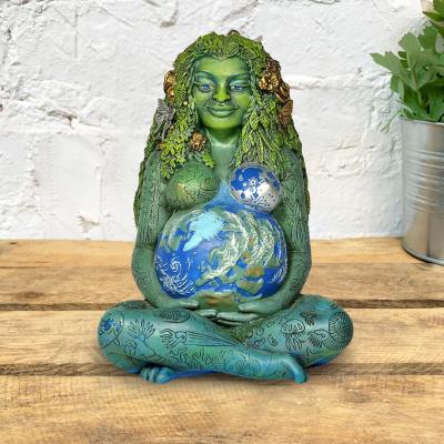 China Traditional Gaia Art Decoration Resin Statue Earth Goddess Art for sale