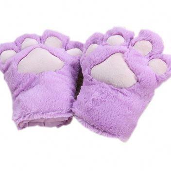 China Plush Cat Paw Gloves Party Cat Paw Newest Cosplay Accessories Costume for sale