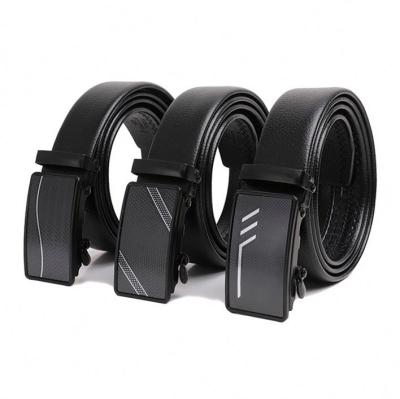 China Wholesale Fashion.Casual.Business Custom Adjustable Buckle Casual Automatic Belt New Fashion Lxurury Business Men Black Genuine Leather Belts for sale