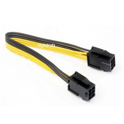 China Server and Computer 6pin to Female 6pin to Female Pcie Cable Extension Cable 18AWG 20cm for sale