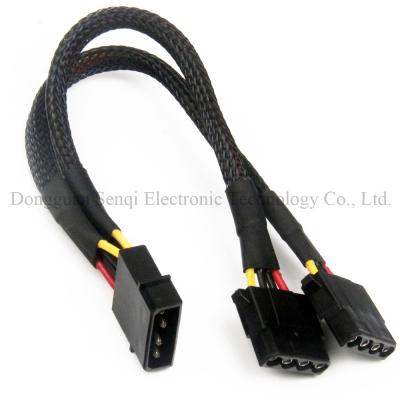 China Y Splitter Molex 4 Pin Adapter Power Y Extension Cable for sale