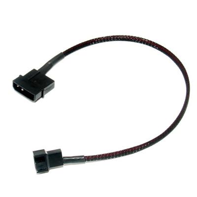 China Computer Fan 4 Pin Molex to 3 Pin Fan Adapter Cable for sale