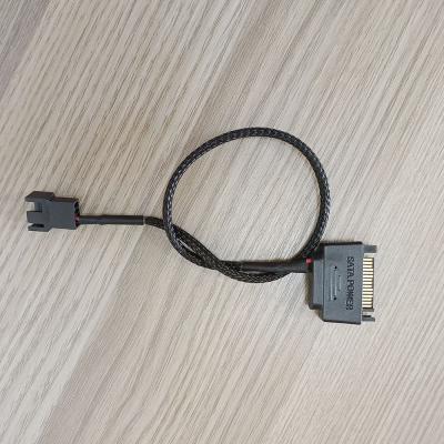 China Computer PC Fan Sata To 4 Pin Fan Power Supply Extension Cable for sale