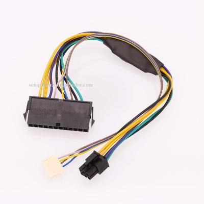 China COMPUTER ATX 24 pin cable to 6 pin adapter for HP Elite 8100 PSU converter. 8200 8300 800G1 Motherboard Power Supply Attach 18AWG 30CM for sale