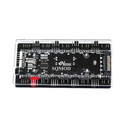 China HUB 12V 4Pin 5V 3Pin Fan Hub 12V 4Pin 5V 3Pin Computer Fans Computer Motherboard ARGB 1 to 8 Fan 4Pin SATA PWM ARGB for sale