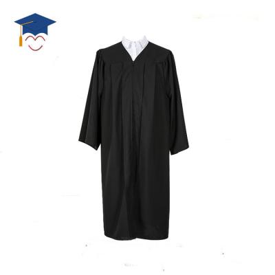 China Manufacturer Black Matte School Graduation Gown for sale