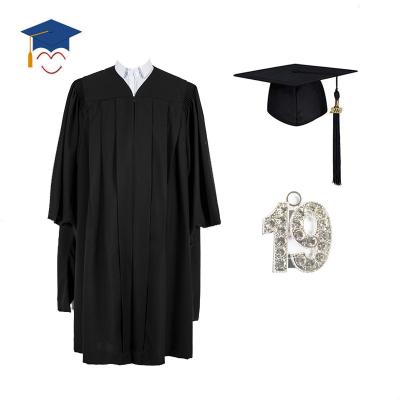 China School USA Fluted Senior Graduate Gown And Hat for sale