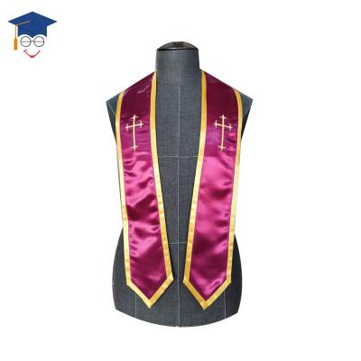 China Wholesale High School Quantity Trim Graduation Stole / Sash With Embroider for sale