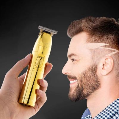 China Professional Household Smart Switch Blade Hair Golden Gold Wireless Trimmer Best Sell USB Men Peel Safe Electric Hair Clippers for sale