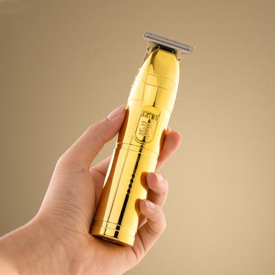 China Gold 2021 Cordless Hair Trimmer Baldhead Car Hair Clippers Electric Professional Shaving Machine T Blade Barber Clippers Hair Trimmer for sale