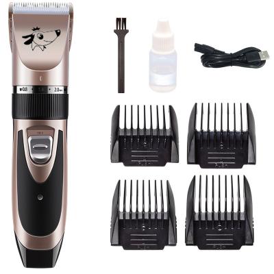 China Factory Direct USB Pet Hair Clippers Rechargeable Viable Professional Rechargeable Dog Hair Trimmer Cordless Pet Clippers for sale