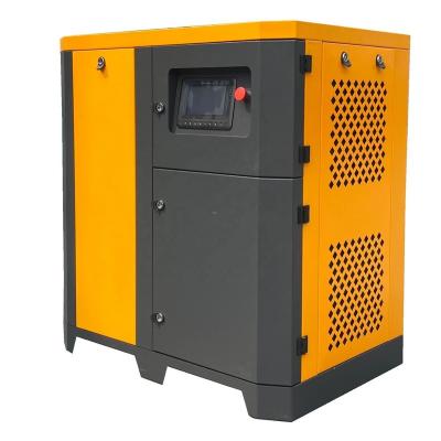 China 2022 Promotion 10HP 8bar Lubricated Oil Free Screw Air Compressor Machine Fixed Gear Air Compressor for sale