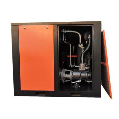 China OIL-LESS 75kw 100hp 400 cfm permanent magnet inverter air compressor for sale