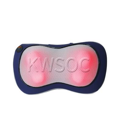 China 2021 Portable Electronic Neck Shoulder Massager CE ROHS Vibration Shiatsu Relaxation Muscle Pillow Back for Neck Pain Relief for sale