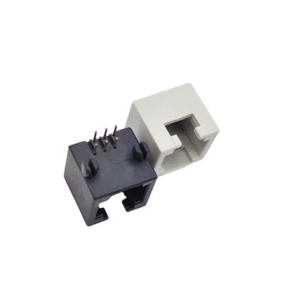 China PCB Connector 5303 Modular Jack RJ11 MINI RJ12 Side Entry Connector Female for sale