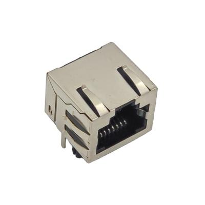 China PCB Connector 56L With EMI Without LED Shielded RJ45 8P8C Side Entry Modular Jack for sale