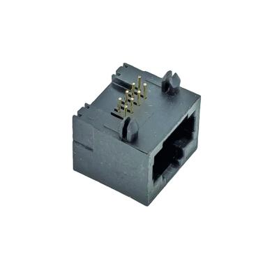 China RJ45 8P8C LED Tagless PCB Connector 56L Up Side Entry Modular Jack for sale