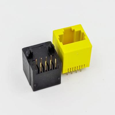 China PCB Connector 5202 - 8P8C Top Entry RJ45 Modular Jack Unshielded for sale