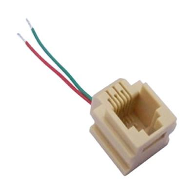 China Power Manufacturer Price 50Mm 623k-6p2c Rj11 Rj12 Phone Jack With Wire for sale