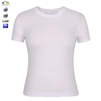 China Wholesale Bulk Anti-pilling 95 Cotton 5 Plain White Porcelain Spandex T-Shirts for sale