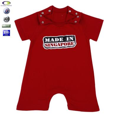 China High Quality Cute Bamboo Cloth Romper Print Short Sleeve Baby Clothes Wholesale for sale