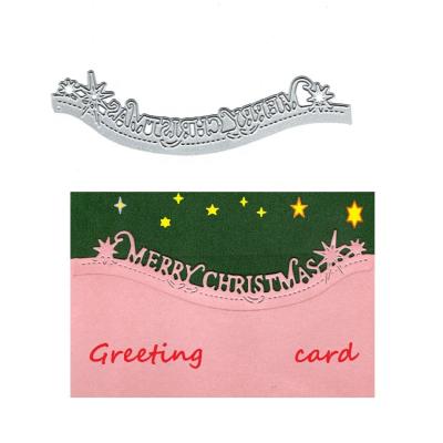 China Europe DIY Merry Christmas Greeting Card Paper Crafts Cutting Dies Metal Die Cuts CUTTING WITH PAPER dies for sale