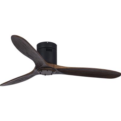 China Modern Indoor Solid Wood Ceiling Fan Blades Ceiling Fan Bedroom Lamp Living Room Dining Room for sale