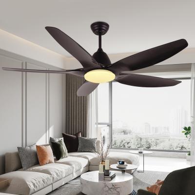 China 52 Inch 5 Blade Modern Energy Saving Quiet DC Motor Decorative Remote Control Decorative Ceiling Fan With Fan for sale