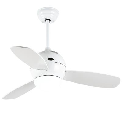 China Modern 32 Inch 110V LED Energy Saving White Color Remote Control Decorative Ceiling Fan Decorative Energy Saving Ceiling Fan for sale